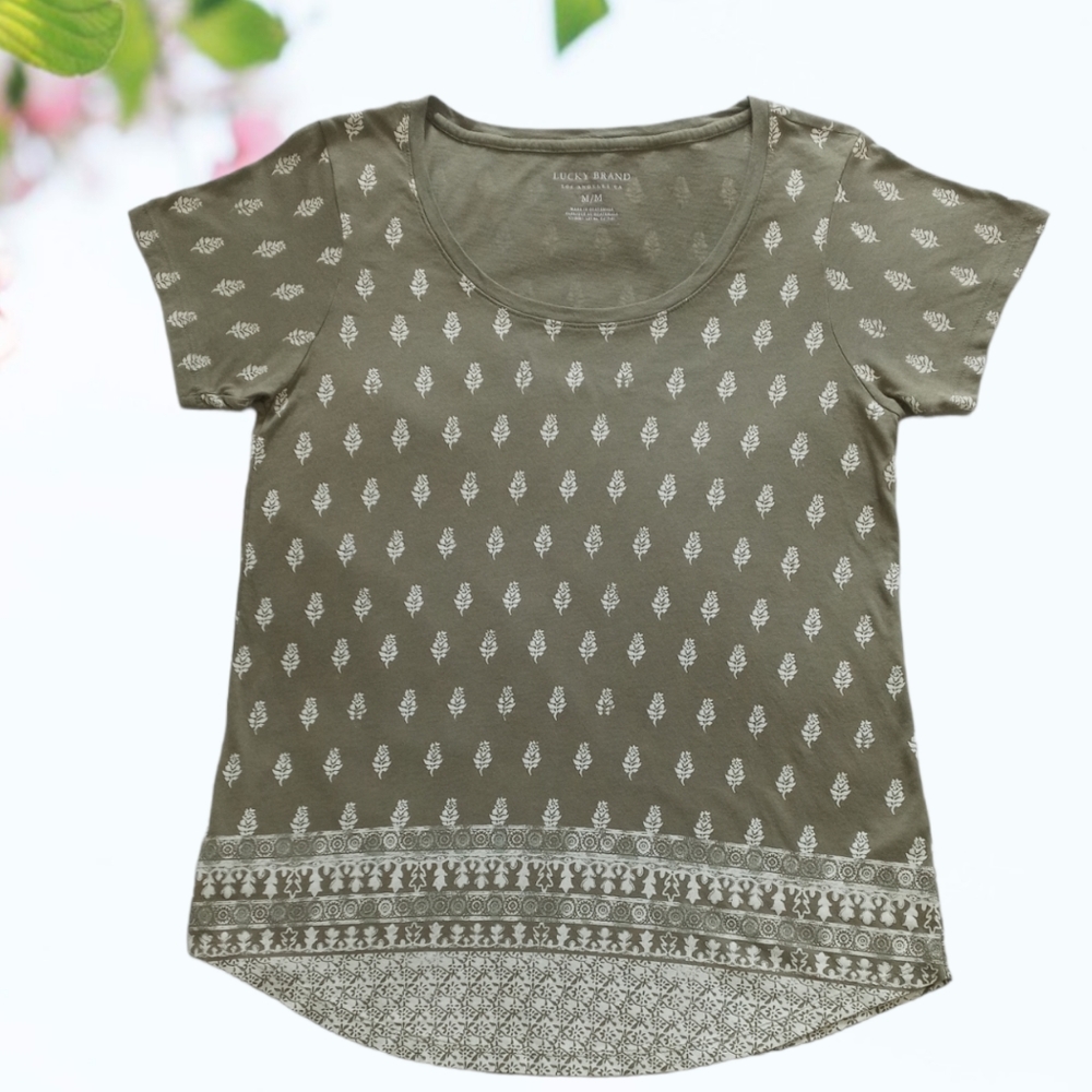 😍3/$25 Lucky Brand Floral Print T-shirt